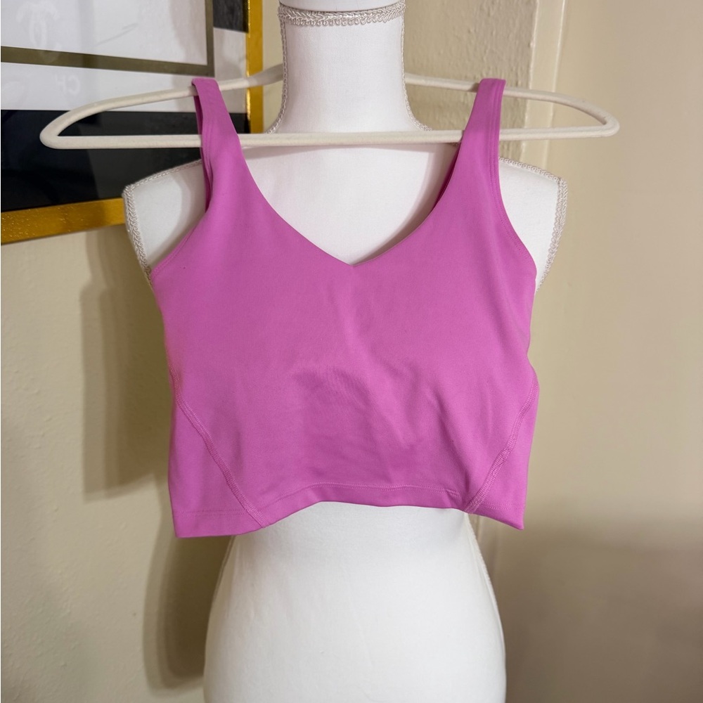 Gilly Hicks V-Neck Crop Tank‎ Top in Bright Pink